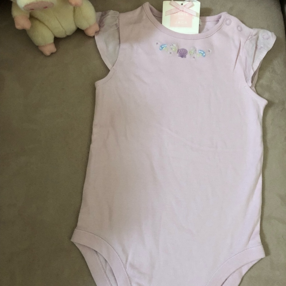 Janie and Jack Embroidered Onesie NWT